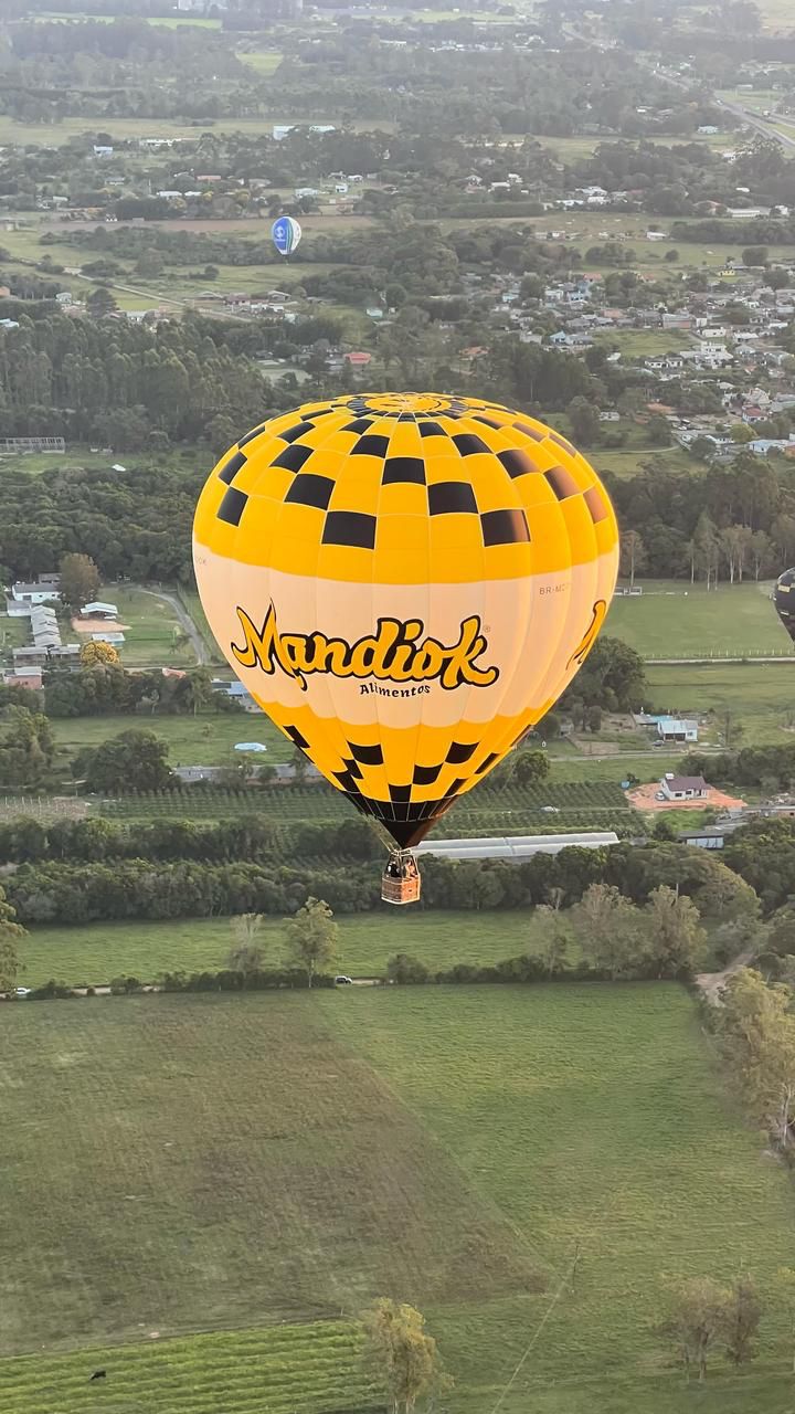 Balão da Mandiok voando