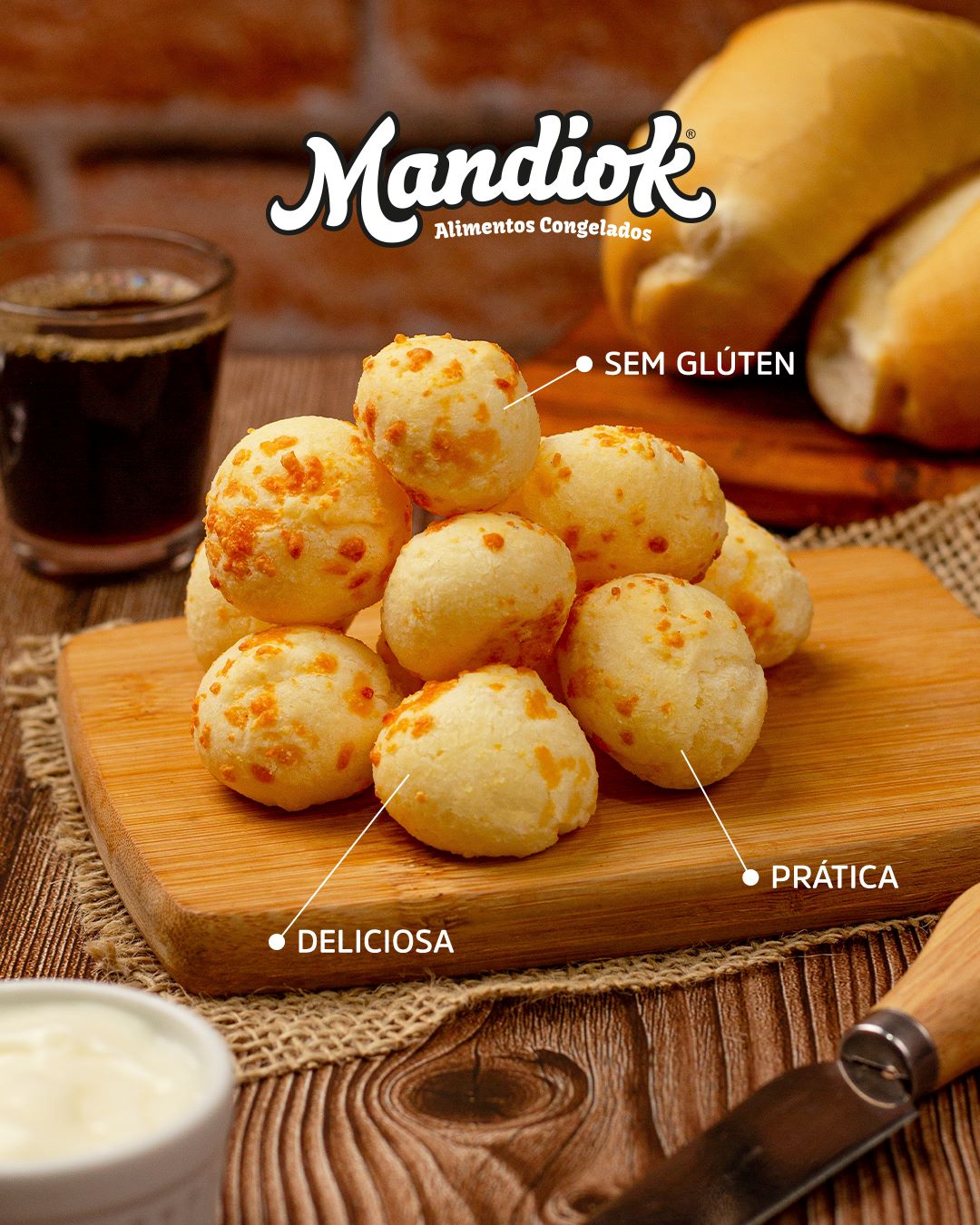 Pão de Queijo Mandiok: o quentinho de todo dia agora em embalagem econômica de 800g
