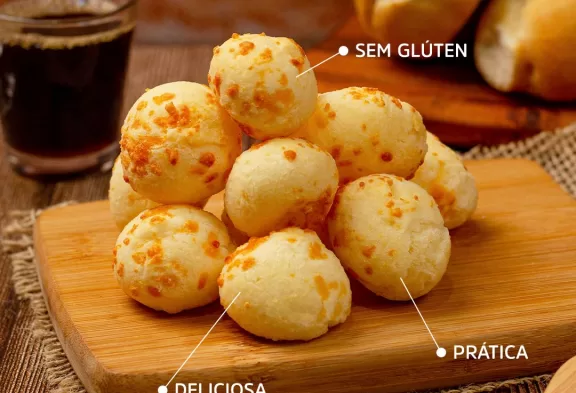 Produto Pão de Queijo Tradicional 800g em destaque